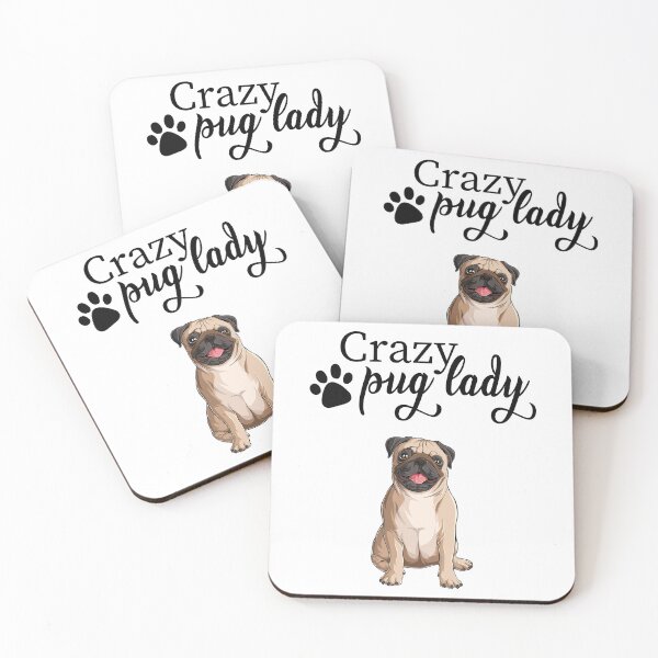 Item preview, Crazy Pug Lady designed and sold by theluckstore.