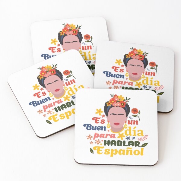 Item preview, Floral Frida Kahlo "It's a good day to speak Spanish" for Spanish Teacher, Spanish Class or Hispanic Heritage Month. designed and sold by CarolsClassroom.