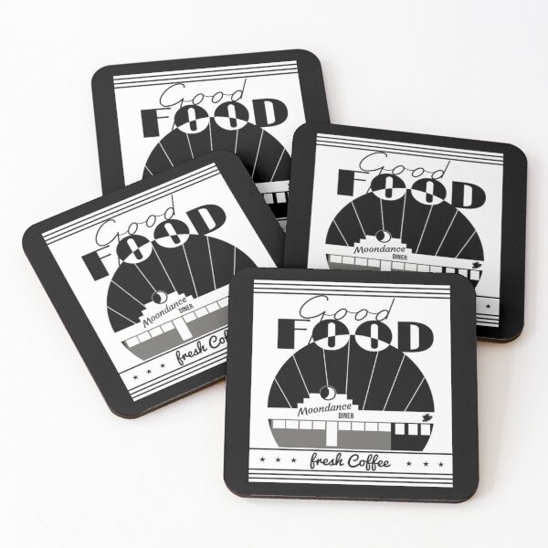 Item preview, Good Food Moondance Diner Fresh Coffee   designed and sold by HeroesInSpace.