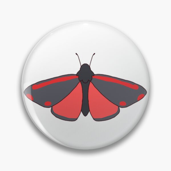 Item preview, Cinnabar moth designed and sold by MossCosmos.