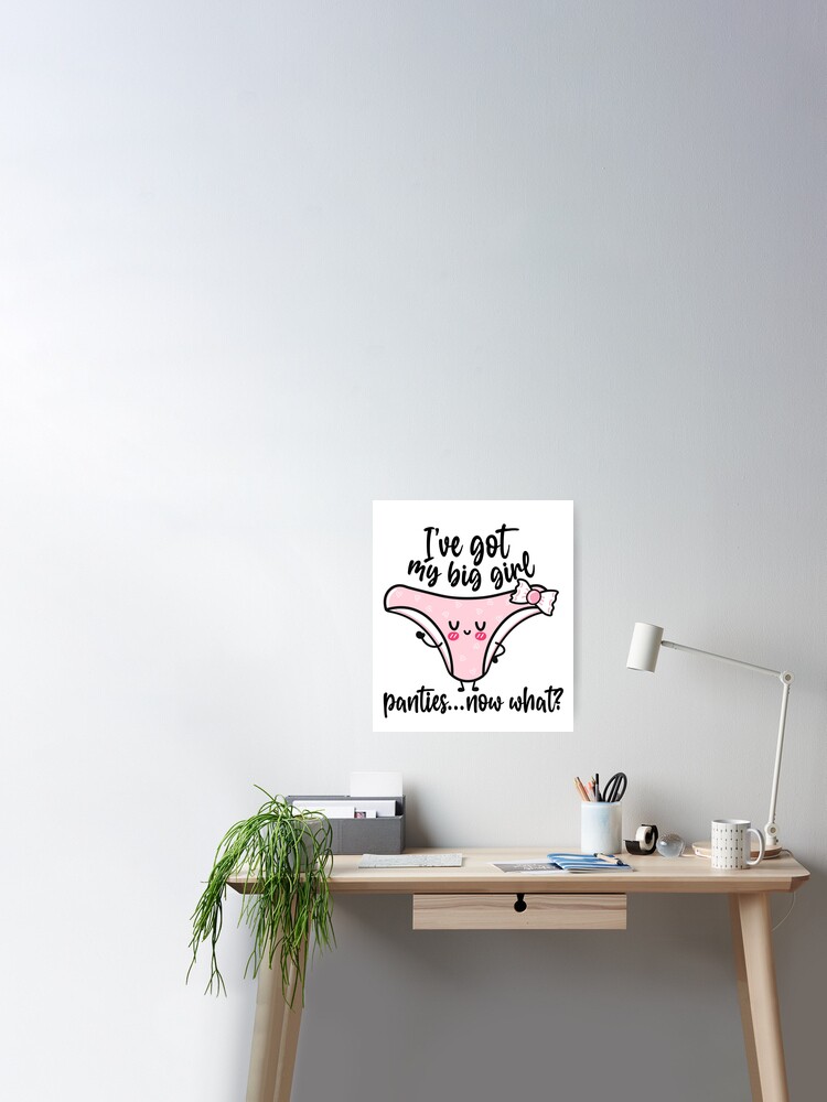 Big Girl Panties - Funny Shirt Design - Women's Humor - Put On Your Big  Girl Panties Poster for Sale by traciv