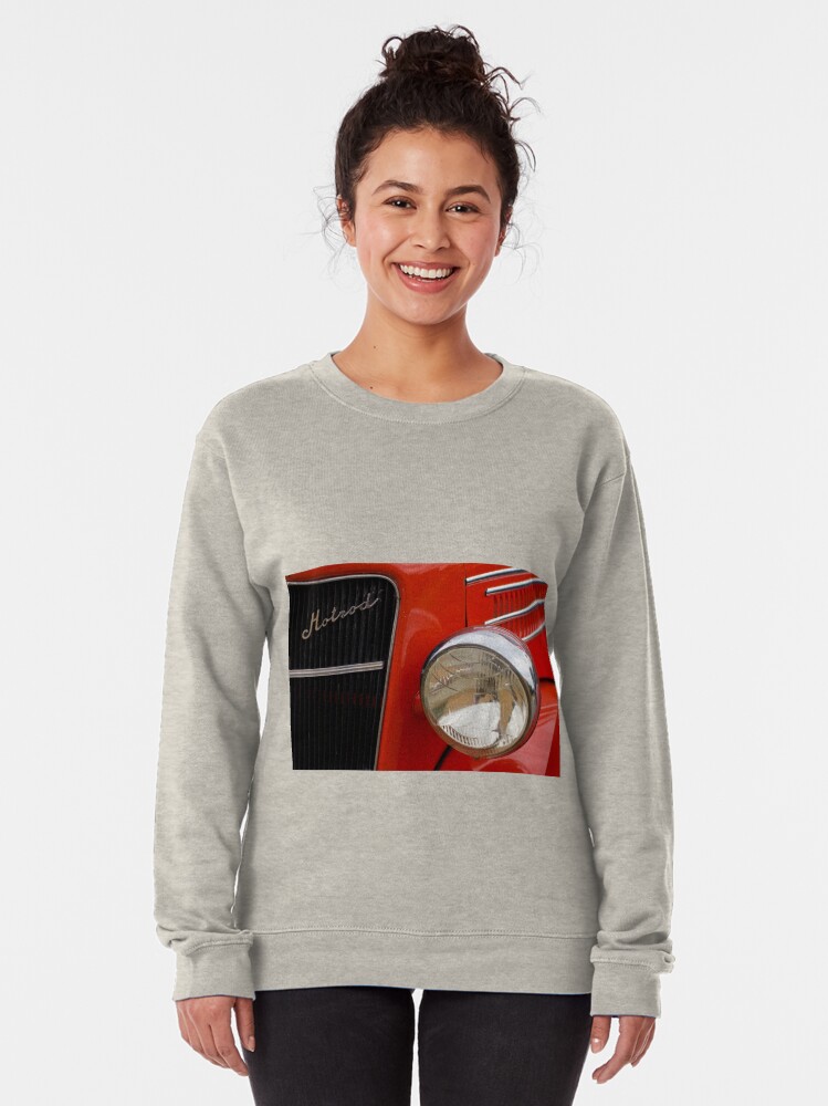 Alternate view of Red Hotrod Head light Pullover Sweatshirt