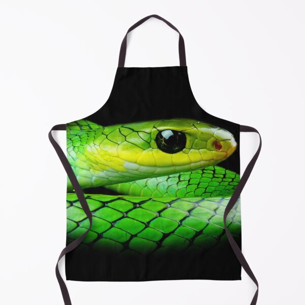 Item preview, Green Rat Snake Portrait Print designed and sold by Creatures of Nightshade.