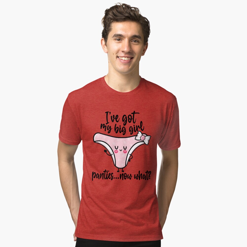 I Wear My Panties On My Head Long Sleeve T Shirt by QWERTYPie