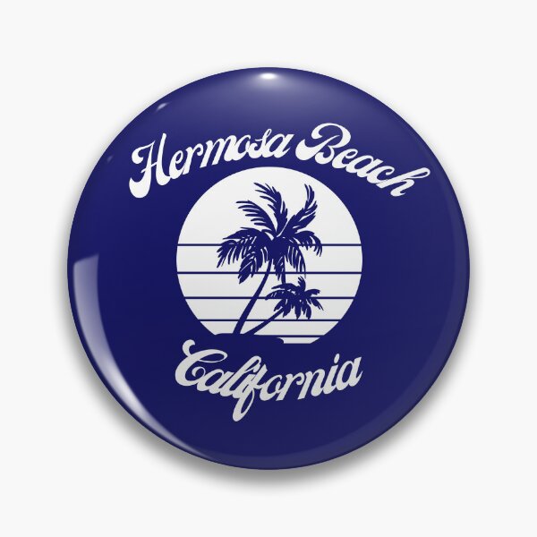 Item preview, Hermosa Beach California (White + Navy) designed and sold by Just-Basic.