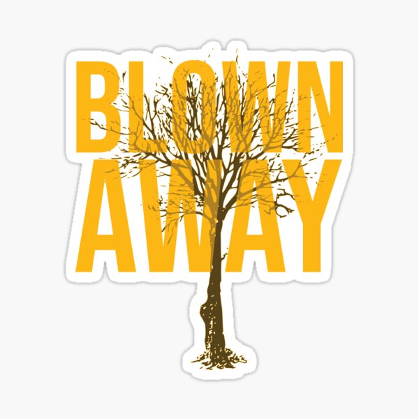 Soufflé comme les feuilles d'un arbre Sticker