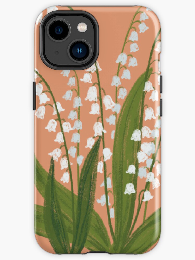 Funda de iPhone «Dibujo de lirio de los valles - ilustración de flor de  lirio de los valles» de rachelhirst | Redbubble