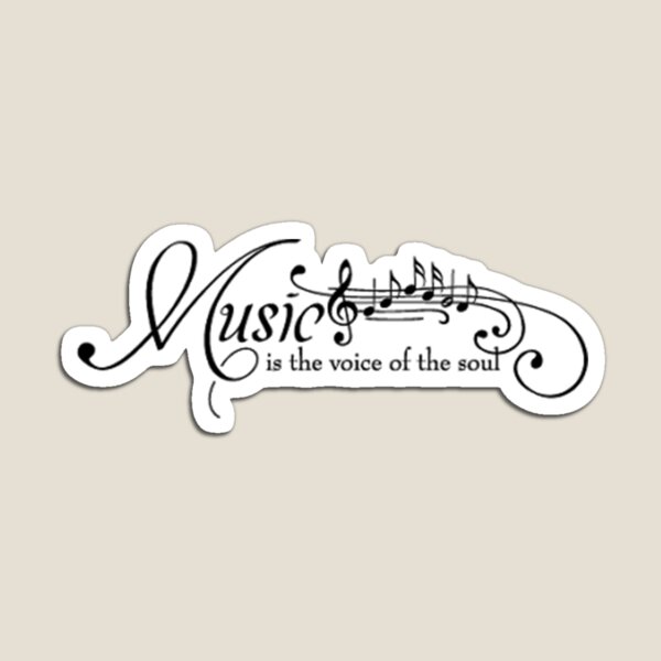 Vista previa del artículo con la obra «La música es la voz del alma», diseñado y vendido por fatmamohamed.