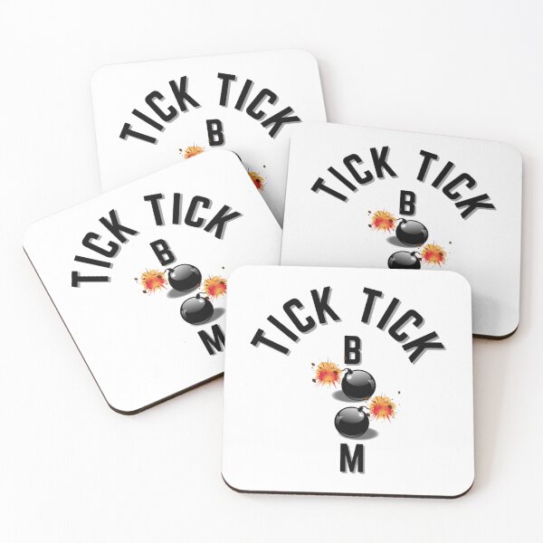 Item preview, Tick Tick Boom   Baseball ¾ Sleeve  designed and sold by HeroesInSpace.