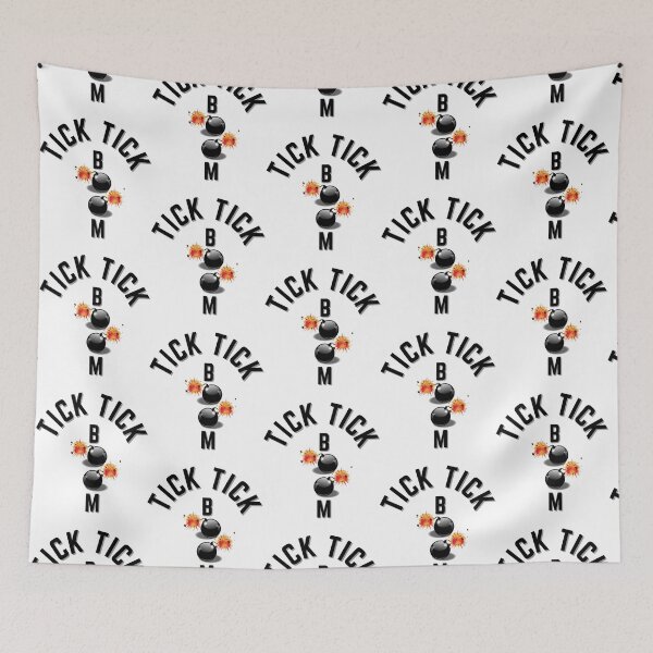 Item preview, Tick Tick Boom   Baseball ¾ Sleeve  designed and sold by HeroesInSpace.