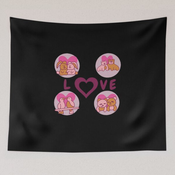 Item preview, Spoiled rabbit Love - Cute animals couple in love designed and sold by sofiazazi.