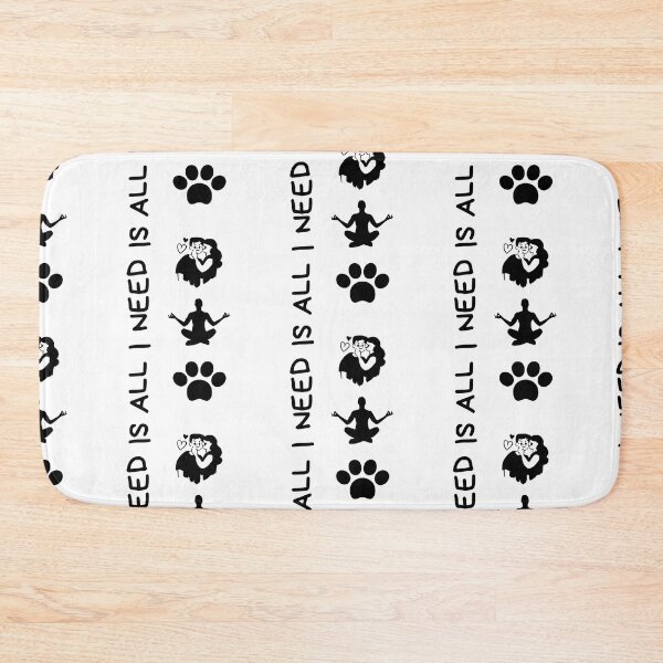 Item preview, Funny Yoga Dog Lovers All I Need Is Love And Yoga And A pet Dog Sticker designed and sold by bushra-tees.
