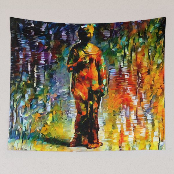 Item preview, Colorful Aesthetic Ancient Roman Woman Oil Painting Style designed and sold by InterpreTees.