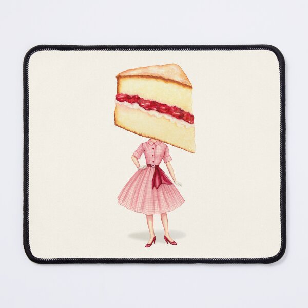 Item preview, Cake Head Pin-Up - Victoria Sponge designed and sold by Kelly  Gilleran.