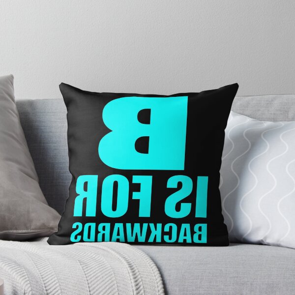 Item preview, B Is For Backwards Aqua Blue designed and sold by artfulnotebook.