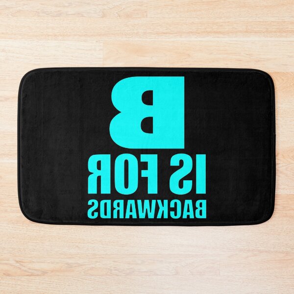 Item preview, B Is For Backwards Aqua Blue designed and sold by artfulnotebook.
