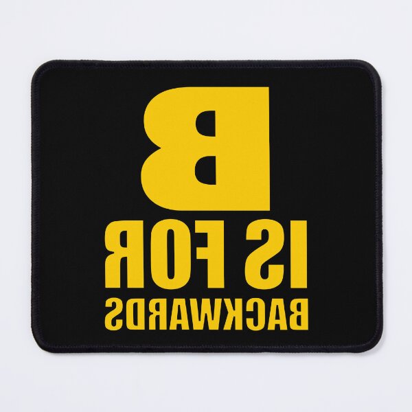 Item preview, B Is For Backwards Golden Yellow designed and sold by artfulnotebook.