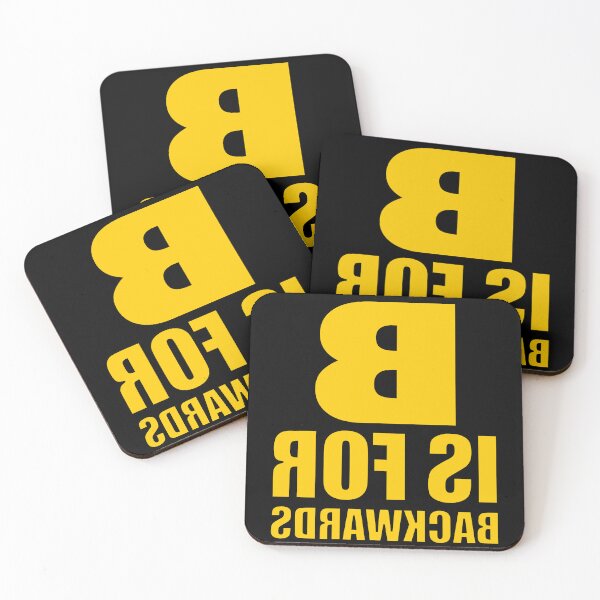 Item preview, B Is For Backwards Golden Yellow designed and sold by artfulnotebook.