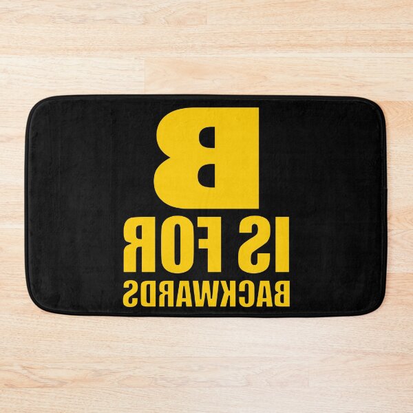 Item preview, B Is For Backwards Golden Yellow designed and sold by artfulnotebook.
