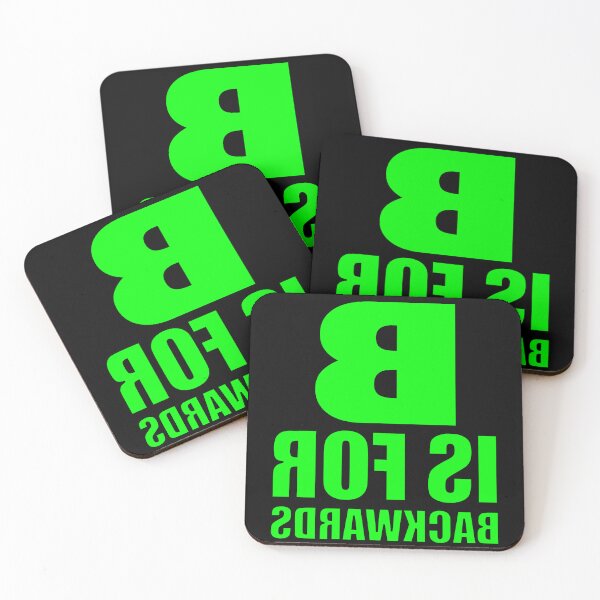 Item preview, B Is For Backwards Lime Green designed and sold by artfulnotebook.