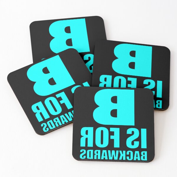 Item preview, B Is For Backwards Turquoise designed and sold by artfulnotebook.