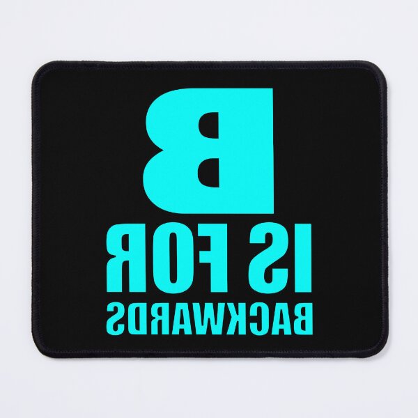 Item preview, B Is For Backwards Turquoise designed and sold by artfulnotebook.