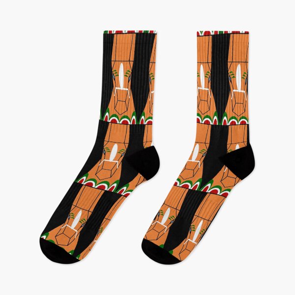 Item preview, Swedish Dala Horse Face on Black designed and sold by HighCountry2021.