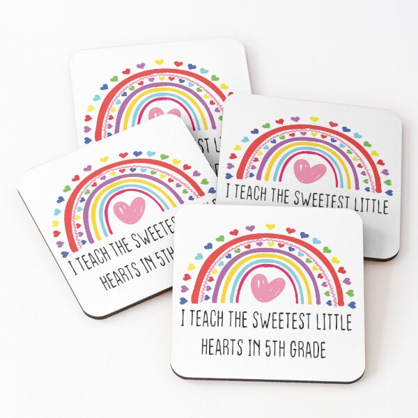 Item preview, I TEACH THE SWEETEST LITTLE HEARTS IN 5TH GRADE designed and sold by KHABIRITI.