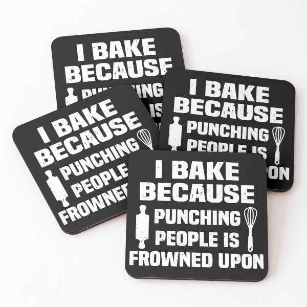 Item preview, I Bake Because Punching People Is Frowned Upon designed and sold by KHABIRITI.