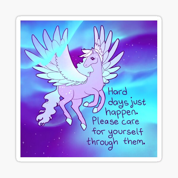 Aperçu de l'œuvre "Les jours difficiles arrivent juste" Aurora Borealis Pegasus créée et vendue par thelatestkate.