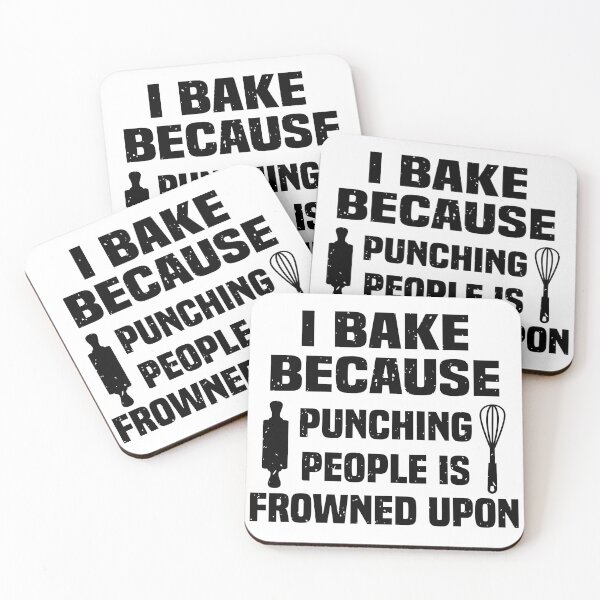 Item preview, I Bake Because Punching People Is Frowned Upon designed and sold by KHABIRITI.