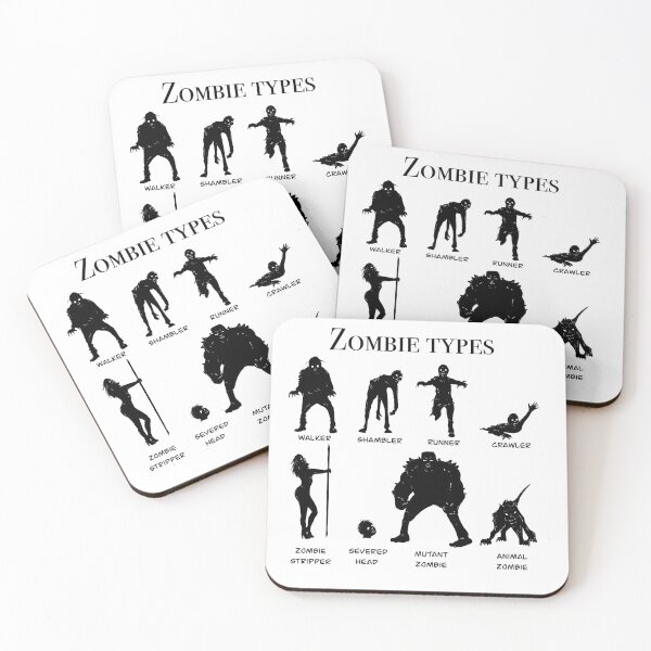 Item preview, Zombie types  designed and sold by jwanm.