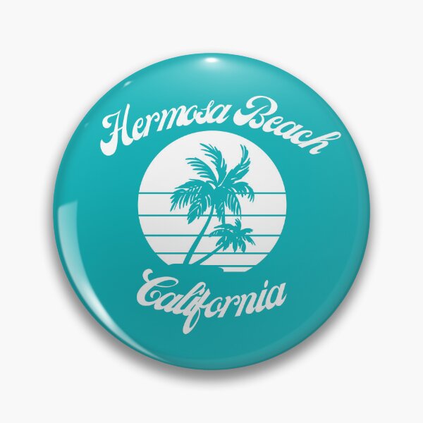 Item preview, Hermosa Beach California (White + Teal) designed and sold by Just-Basic.