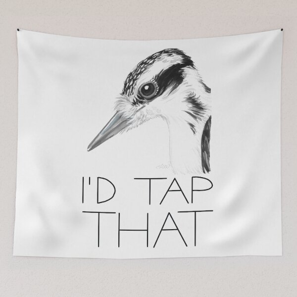 Item preview, I'd Tap That (Hairy Woodpecker) designed and sold by LauraWolfArtist.