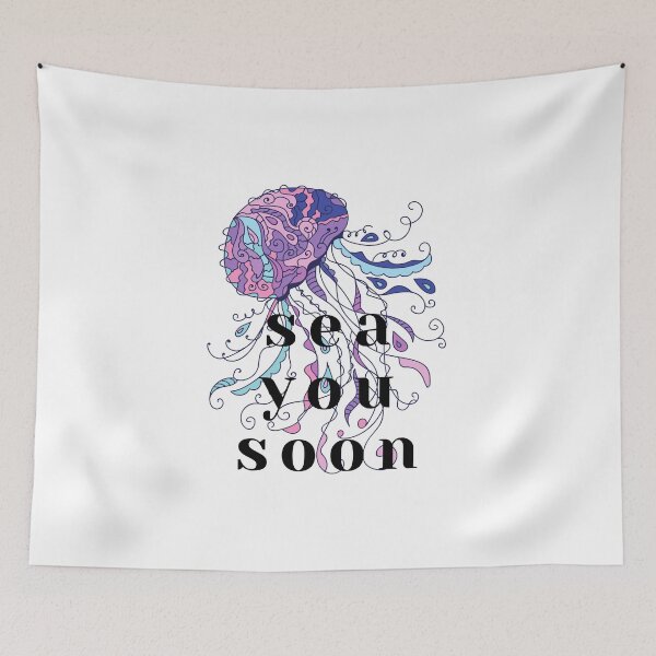 Item preview, Purple Jellyfish Sea You Soon designed and sold by JanesCreations.
