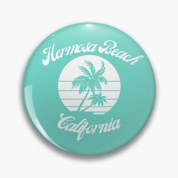 Item preview, Hermosa Beach California (White + Seafoam) designed and sold by Just-Basic.