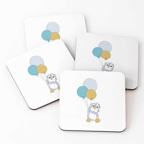 Item preview, Penguin With Balloons Doodle designed and sold by arterburnandco.