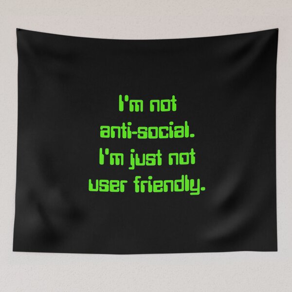 Item preview, I'm Not Anti-Social designed and sold by Conjuration.