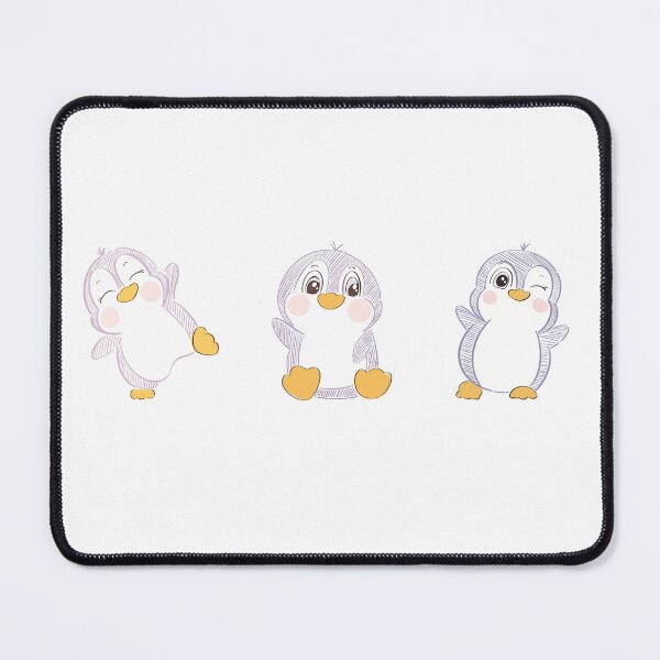 Item preview, Pastel Penguin Trio Doodle designed and sold by arterburnandco.