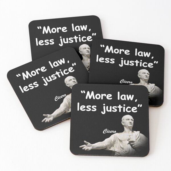 Item preview, Marcus Tullius Cicero Quote On Law And Justice designed and sold by My Photo Shop.