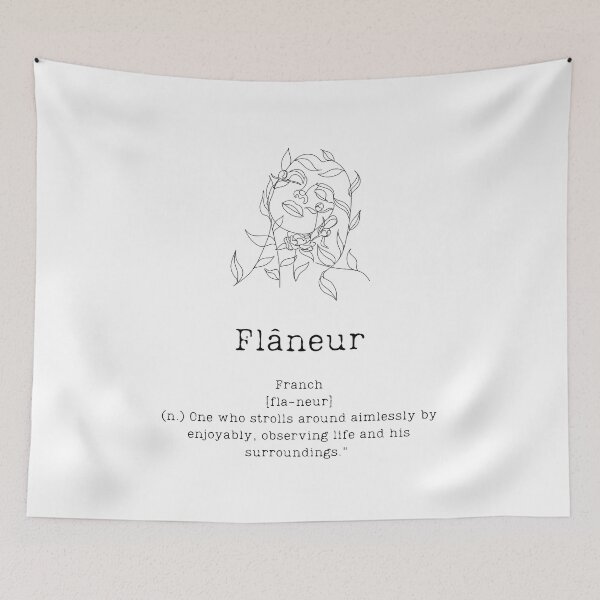 Item preview, Flâneur - "Observing life" designed and sold by BookberryGarden.