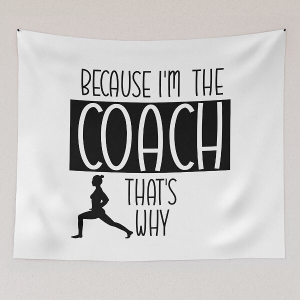 Item preview, Because I'm The Coach That's Why funny gift for gymnastics coaches designed and sold by LouzaArte.