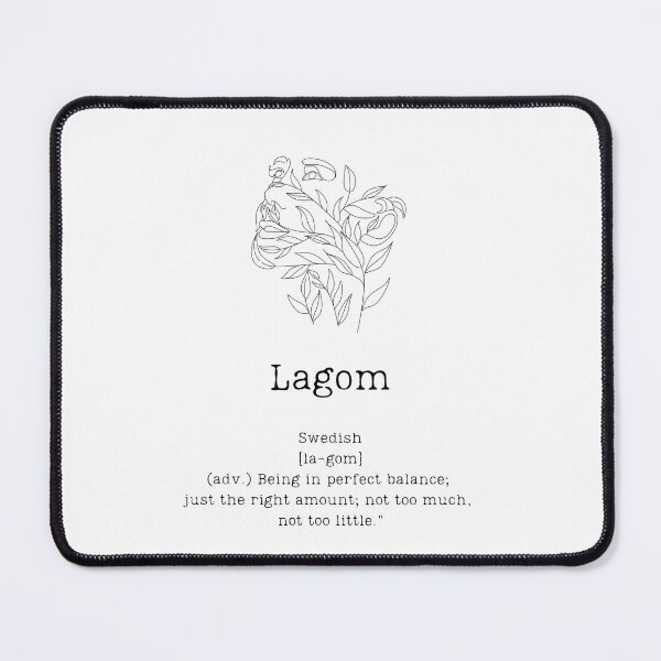 Item preview, LAGOM - "Being in perfect balance" designed and sold by BookberryGarden.