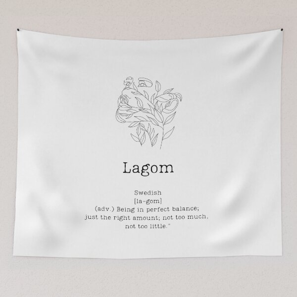 Item preview, LAGOM - "Being in perfect balance" designed and sold by BookberryGarden.