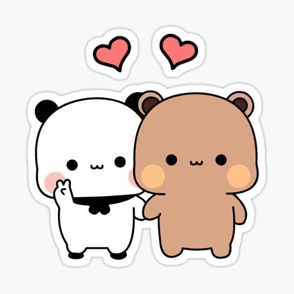CUTE COUPLE, PANDA BEAR LOVE