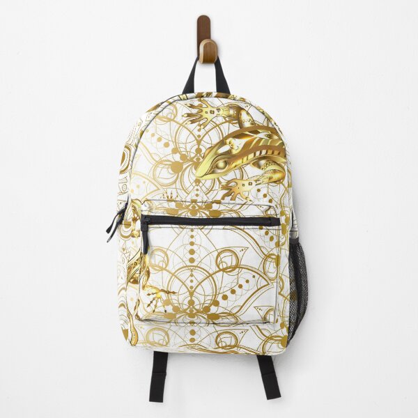 Item preview, Golden Patterned Lizards on Golden Ornaments Background designed and sold by branaghbel.