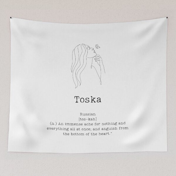 Item preview, TOSKA - "An immense ache for nothing and everything" designed and sold by BookberryGarden.