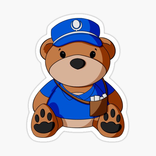 Item preview, Mailman Teddy Bear designed and sold by Alisha Ober Designs.
