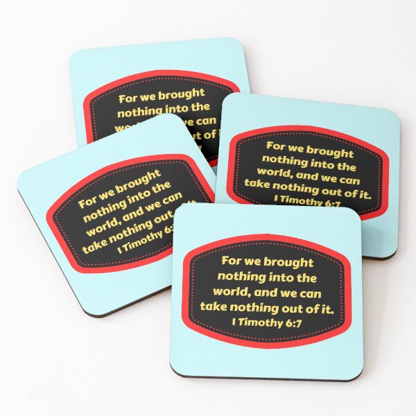 Item preview, Bible Verse 1 Timothy 6:7 designed and sold by Prayingwarrior.