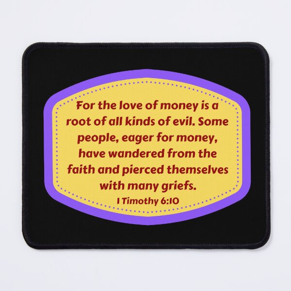 Item preview, Bible Verse 1 Timothy 6:10 designed and sold by Prayingwarrior.